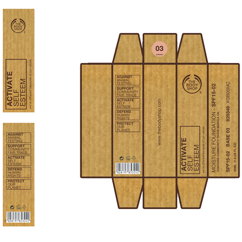 Body Shop Packaging StylerDesign Graphic Designer